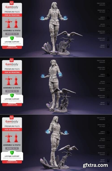 Gambody – Yennefer - The Witcher – 3D Print