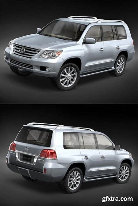 Lexus LX570 2010 3D Model