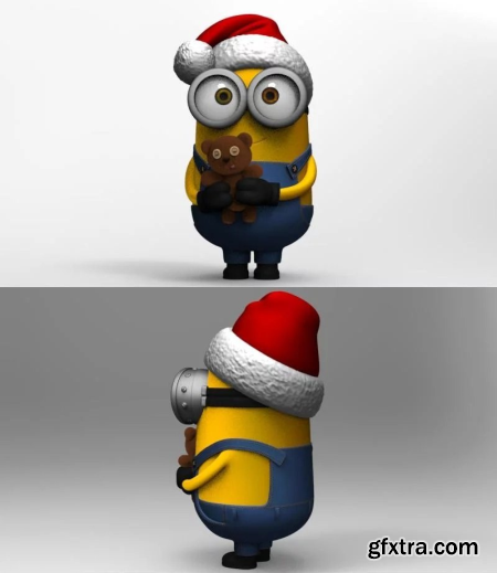 Santa Hat Minion – 3D Print Model