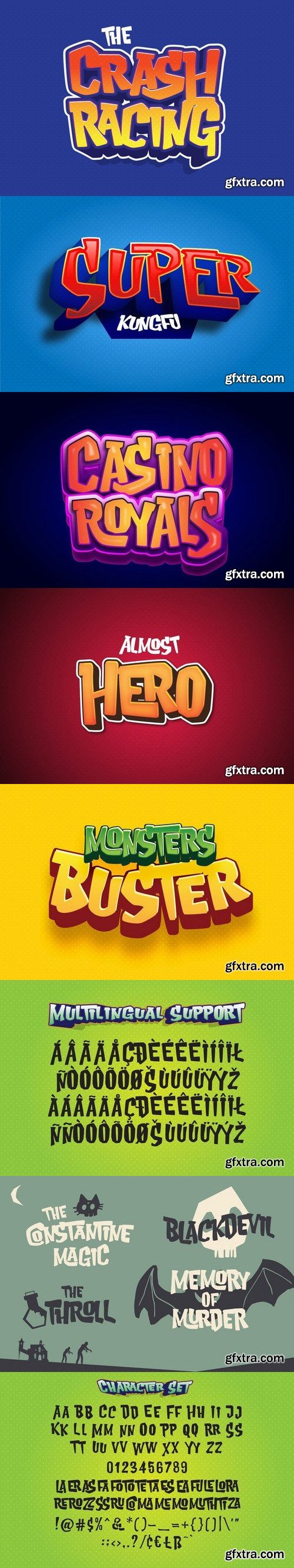 Rustic Raster - Playful Game Font