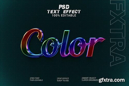 Psd color text style effect