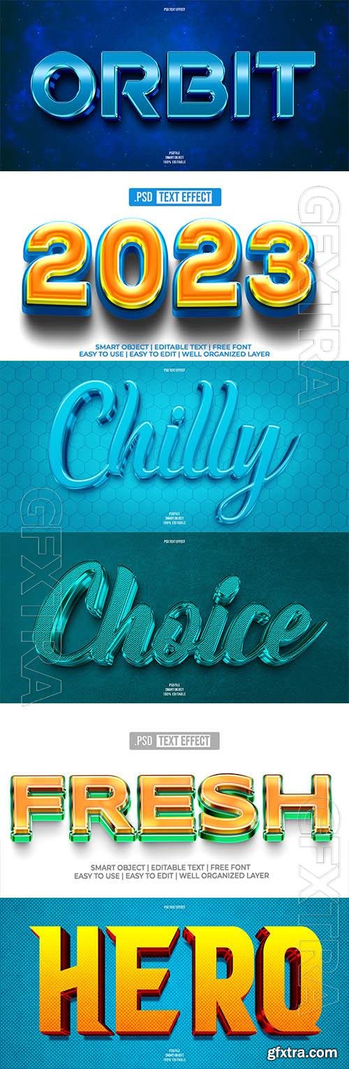 Psd style text effect editable set vol 80