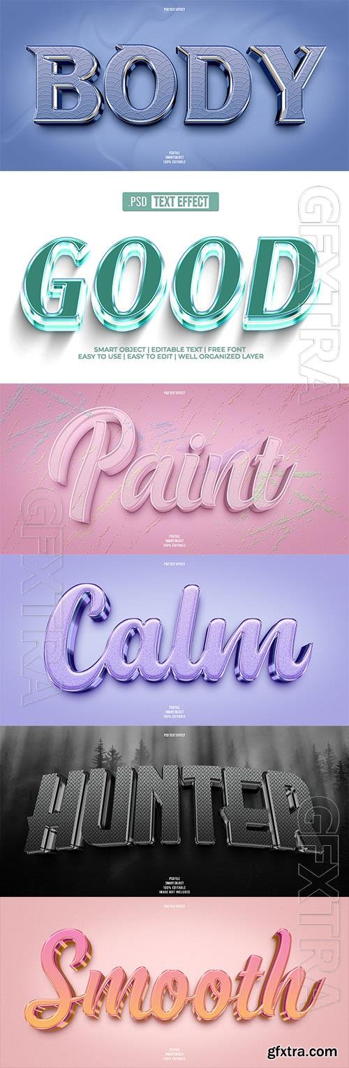 Psd style text effect editable set vol 79