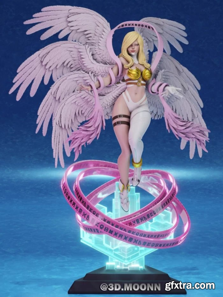 3Dmoonn - Angewomon Digimon – 3D Print Model