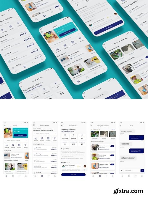 Handyman, Plumber, Home & Repair Service App & UI CSDSPC9
