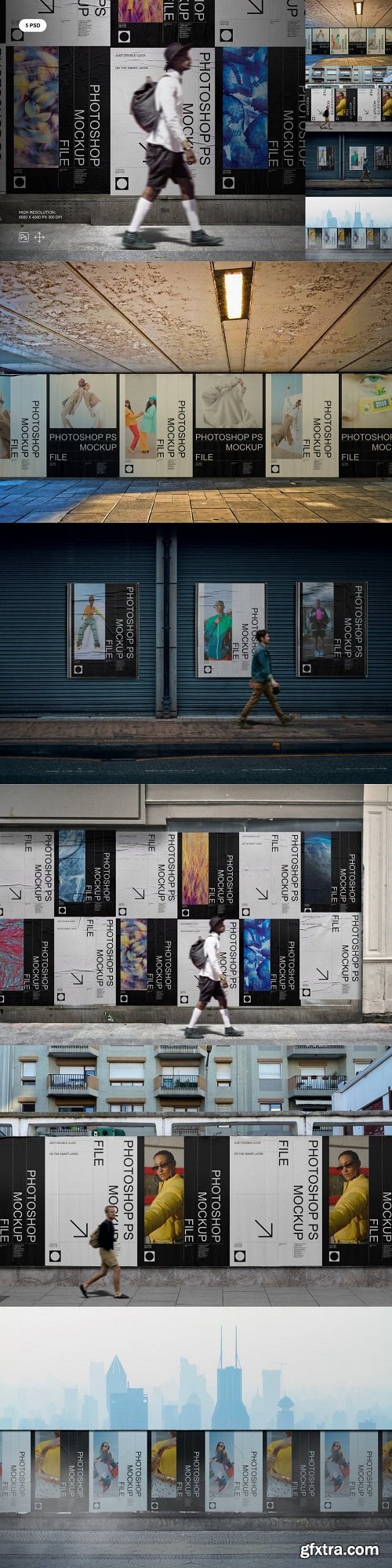 Street Posters Mockup Set Z67EFM3