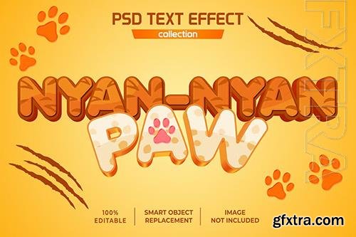 Game Text Effect Cat Paw Strike