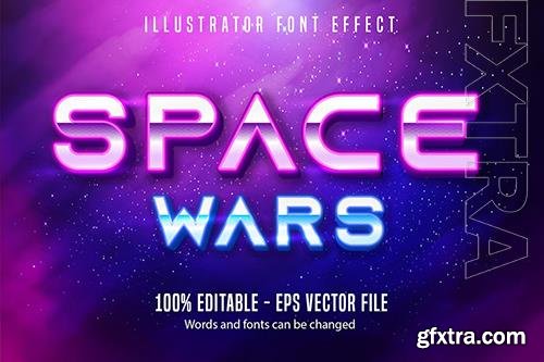 Space Wars - Editable Text Effect, Font Style