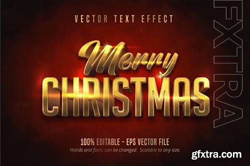 Christmas - Editable Text Effect, Gold Font Style