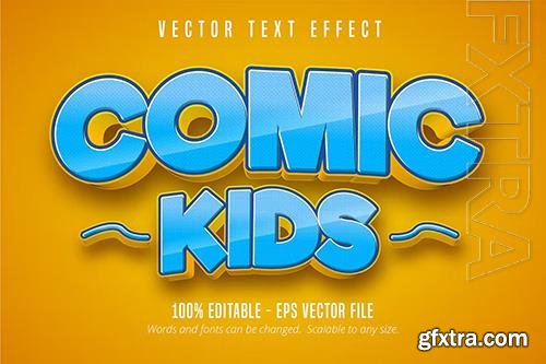 Comic Kids - Editable Text Effect, Font Style