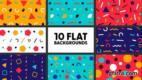 Videohive Flat Backgrounds 42655650