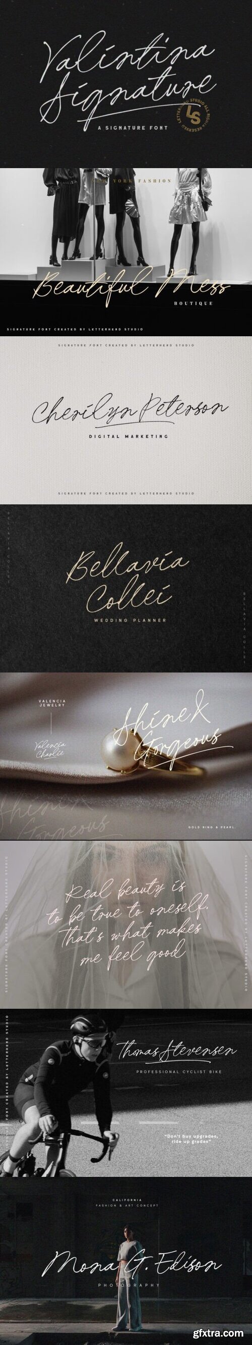 Valintina Signature Font