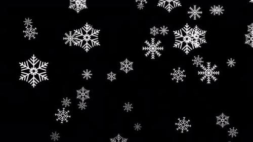 Videohive - Snowflakes Overlay 4K - 42594552 - 42594552