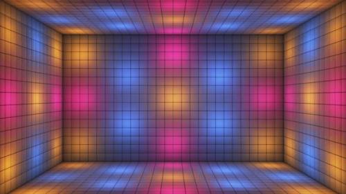 Videohive - Broadcast Hi-Tech Alternate Blinking Illuminated Cubes Room Stage 05 - 42597549 - 42597549