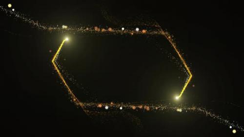 Videohive - Flight Of Gold Bokeh Sparkling Particles With Alpha Channel 36 - 42659824 - 42659824