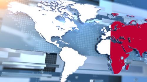 Videohive - Malta Flag Inside The Shape Of World Map Transition - 42661633 - 42661633