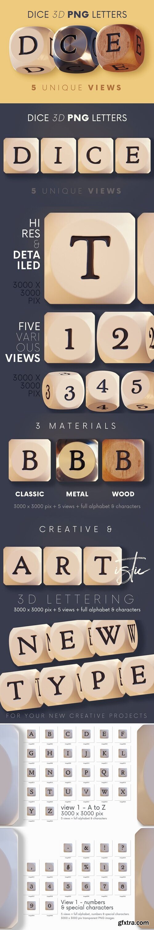 CreativeMarket - Dice - 3D Lettering 10998877