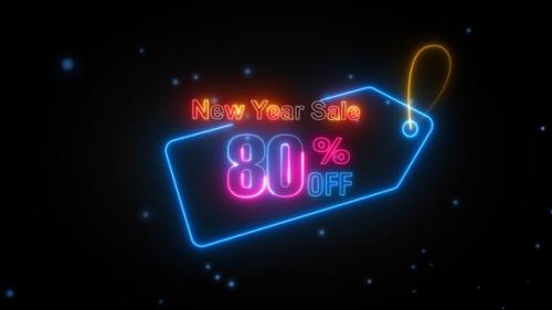 Videohive - New Year Sale Discount Tag 80 Percent Off - 42642524 - 42642524