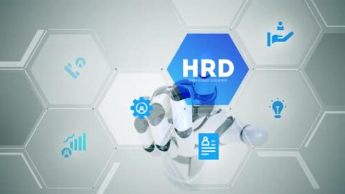 Videohive - HRD Human Resource Development touchscreen animation - 42644003 - 42644003