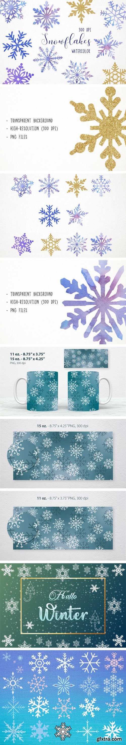 Snowflakes - Clipart Collection