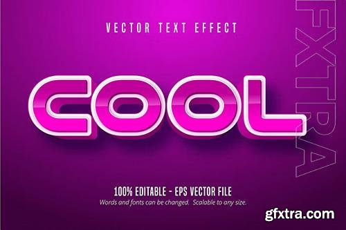 Cool - Eps Editable Text Effect, Font Style