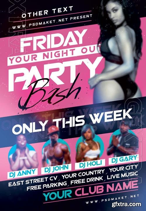 NIGHT OUT PARTY FLYER PSD