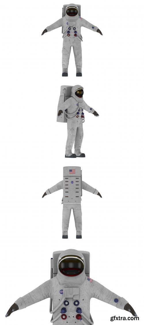 A7L Space Suit Low Poly PBR Realistic