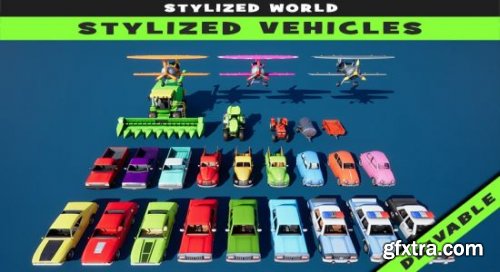 Unreal Engine Marketplace - Stylized Vehicles (4.24 - 4.27)