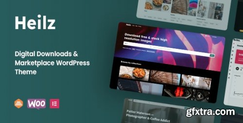 Heilz - Digital Downloads & Marketplace WordPress Theme 1.0.0.7.5 Untouched