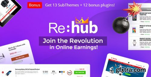 Themeforest - REHub - Price Comparison, Affiliate Marketing, Multi Vendors Store, Community Themes v18.7 - Nulled