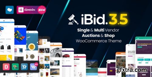 Themeforest - iBid - Multi Vendor Auctions WooCommerce Theme v3.5.8 - Nulled