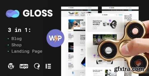 Themeforest - Gloss | Viral News Magazine WordPress Blog Theme + Shop v1.0.6 - Nulled