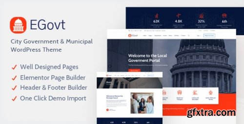 Themeforest - EGovt - City Government WordPress Theme v1.2.5 - Nulled