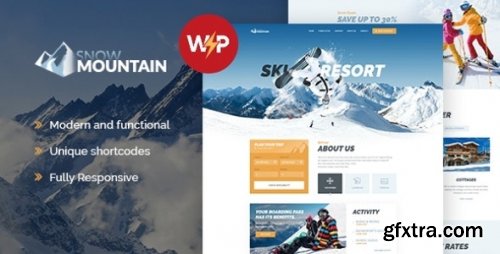 Themeforest - Snow Mountain | Ski Resort & Snowboard School WordPress Theme v1.2.7 - Nulled