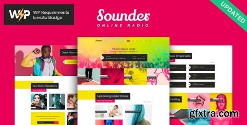 Themeforest - Sounder | Online Radio WordPress Theme v1.3.4 - Nulled