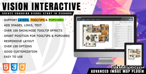 Codecanyon -Vision Interactive - Image Map Builder for WordPress v1.5.3 - 22919726 - Nulled