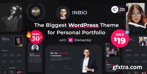 Themeforest - InBio - Personal Portfolio/CV WordPress Theme By Rainbow-Themes v2.2.2 - 39221039 - Nulled