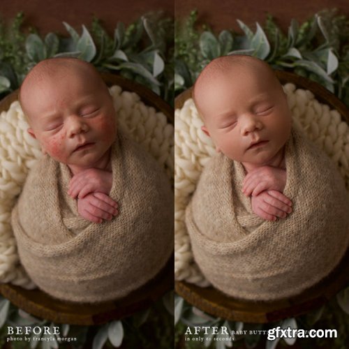 jessicagphotography - Baby Butter Newborn Skin Retouching Photoshop Actions
