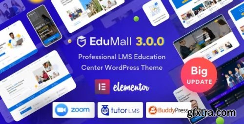 Themeforest - EduMall - Professional LMS Education Center WordPress Theme v3.4.3 - 29240444 - Nulled