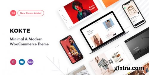 Themeforest - Konte - Minimal & Modern WooCommerce WordPress Theme v2.2.1 - 23162599 - Nulled