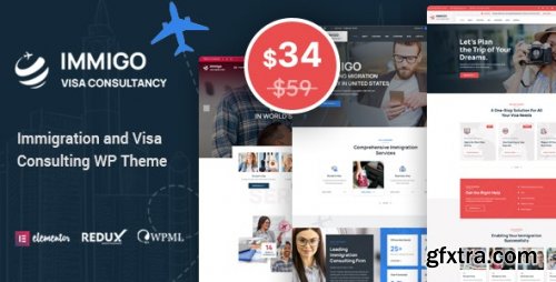 Themeforest - Immigo - immigration and Visa Consulting WordPress Theme v1.3 - 36722154 - Nulled