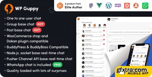 Codecanyon - WP Guppy Pro - A live chat plugin for WordPress, WooCommerce and BuddyPress v4.0 - 34619534 - Untouched 