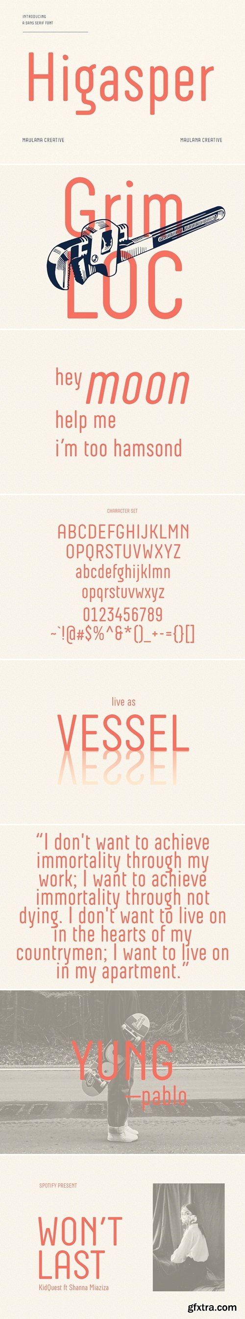 Higasper Clean Sans Font