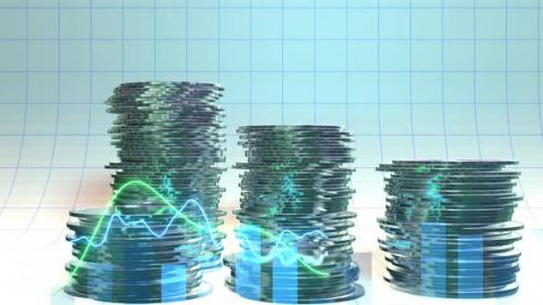 Videohive - Financial concept with coins. - 42659619 - 42659619