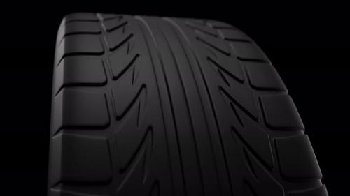 Videohive - Сar tire rotation. Tread. - 42659665 - 42659665