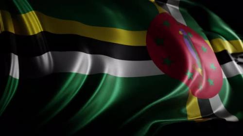 Videohive - Dominican flag | Flag of Dominica | UHD | 60fps - 42687443 - 42687443