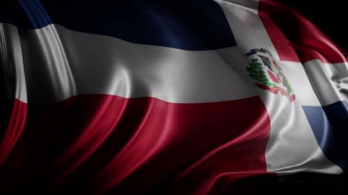 Videohive - Flag of Dominican Republic | UHD | 60fps - 42687444 - 42687444