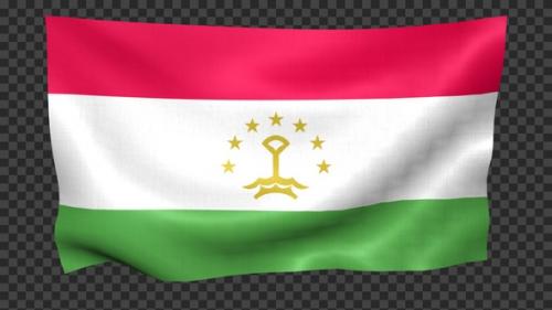 Videohive - Tajikistan Flag Waving Looped - 42705511 - 42705511