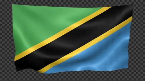 Videohive - Tanzania Flag Waving Looped - 42705513 - 42705513