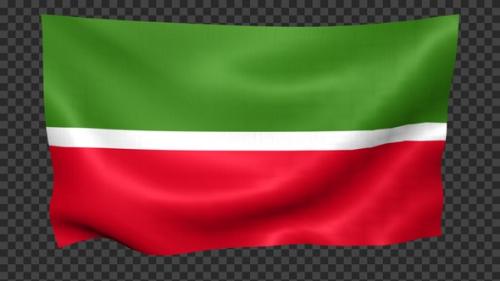 Videohive - Tatarstan Flag Waving Looped - 42705514 - 42705514